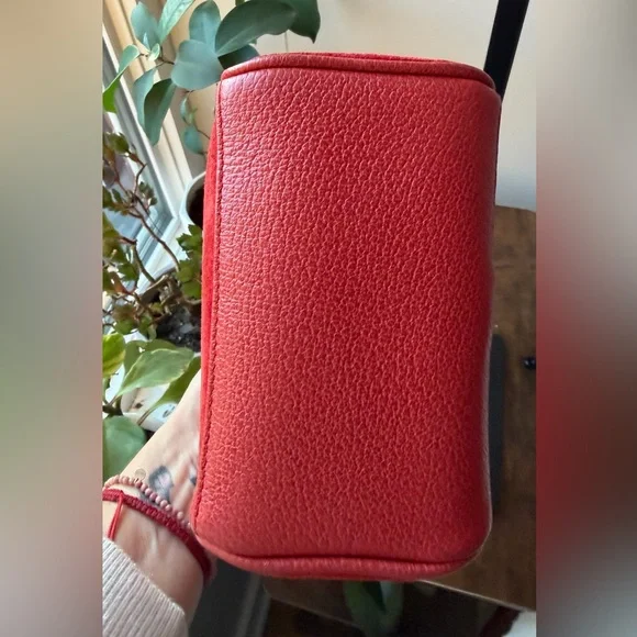 Gucci Red Suede Bamboo Mini Tote w/ Original Strap - Picture 11 of 13